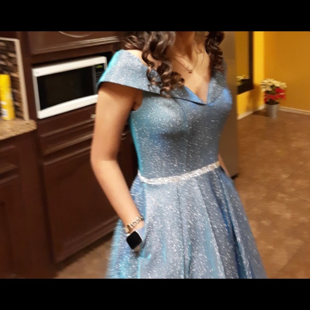 Blue party dress